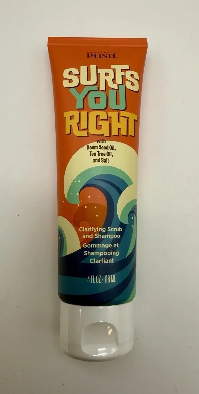 Perfectly Posh Surfs You Right Clarifying Scrub & Shampoo - Tea Tree Oil - 4 Oz